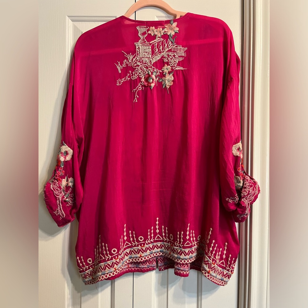 Johnny Was Elias Blouse Size Med - Picture 2 of 10